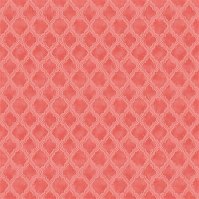 Hummingbird Days - Damask - Coral