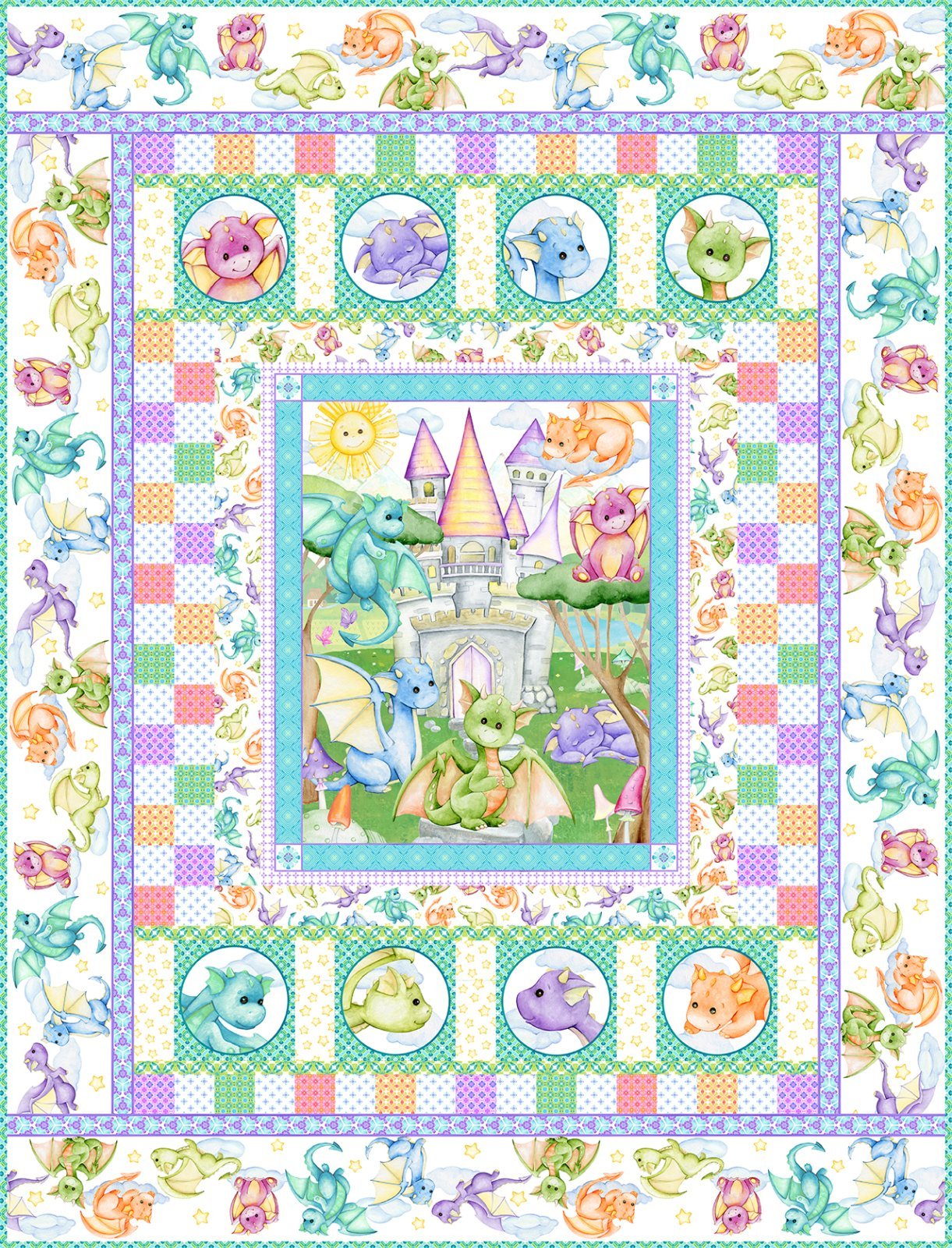Dragon Friends - Quilt Kit