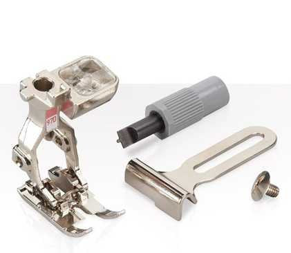 #97 1/4" presser foot with guide , screw, and screwdriver