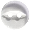 Basic Fish Eye Round Button 11mm Clear 10pc