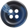 Basic Marble Round Button 15mm Blue 10pc