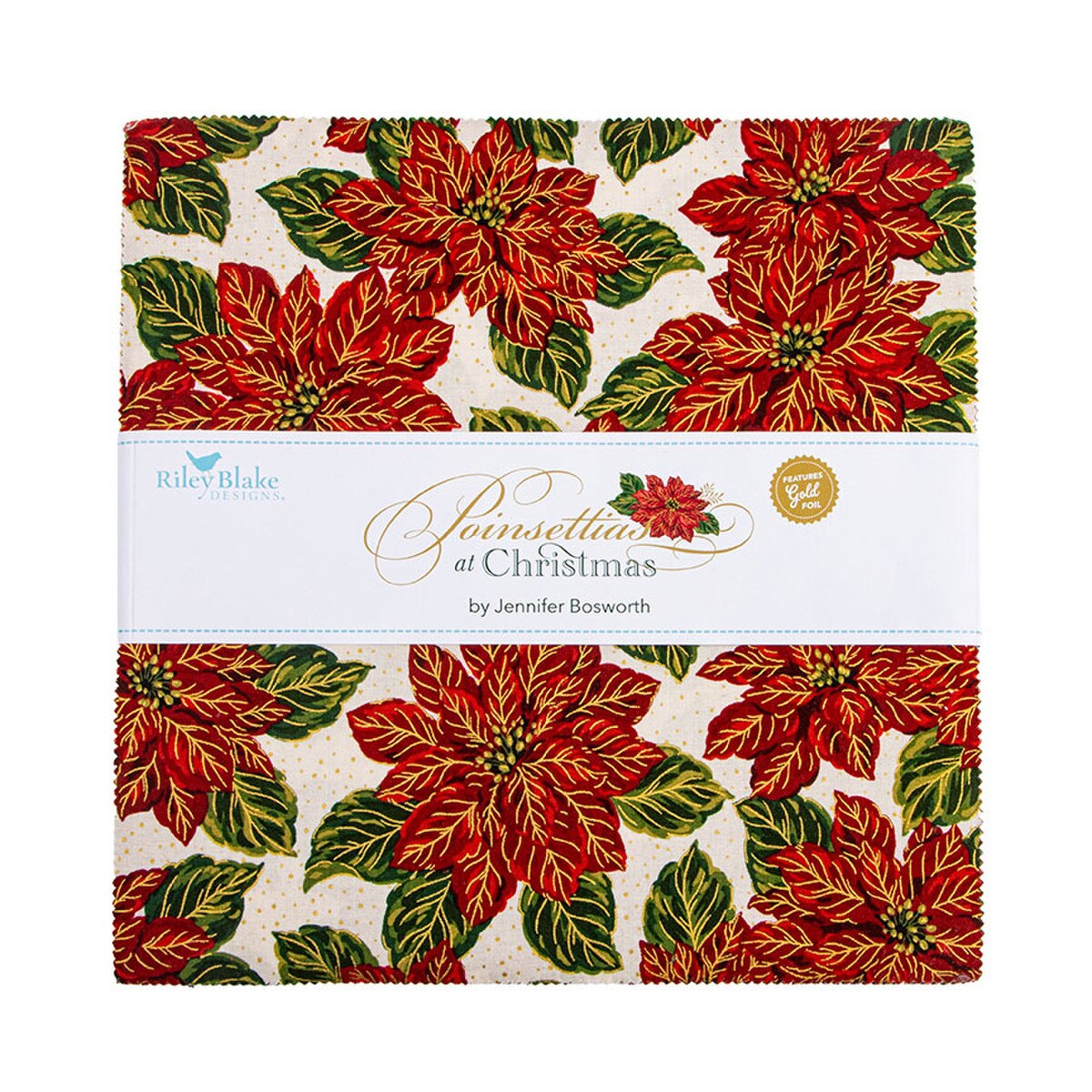 Poinsettias at Christmas - 10" Stacker