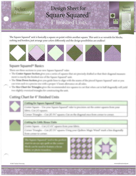 Tucker U Design Sheet - Square Squared