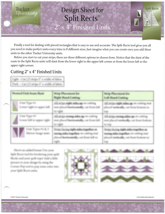 Tucker U Design Sheet - Split Rects