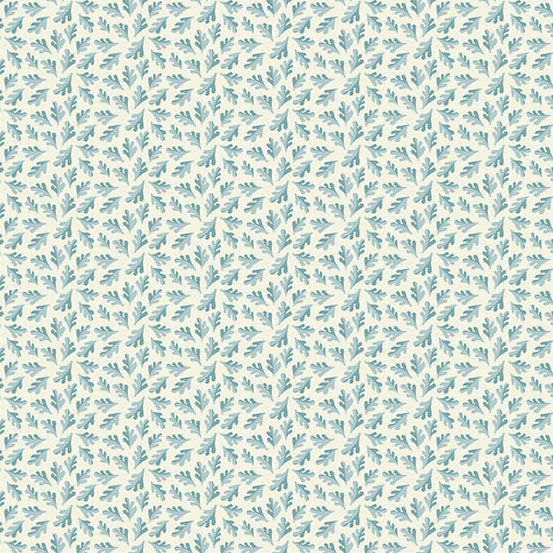 Oakleigh - Oak Leaves - Cloud Blue
