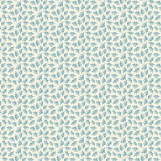Oakleigh - Oak Leaves - Cloud Blue