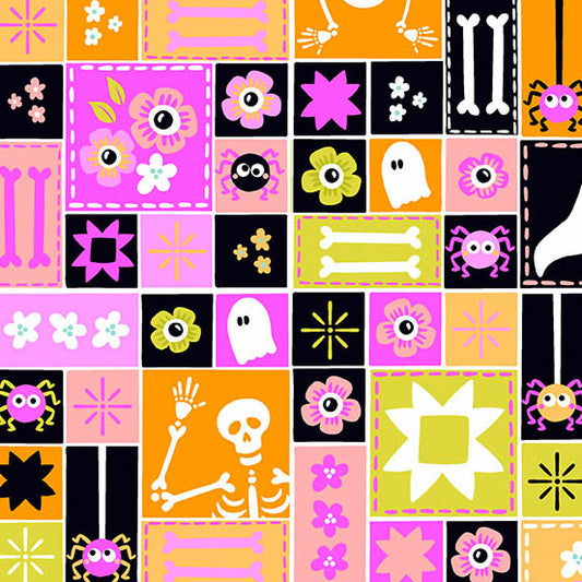 Ghostly Garden - Sew Spooky - Pink