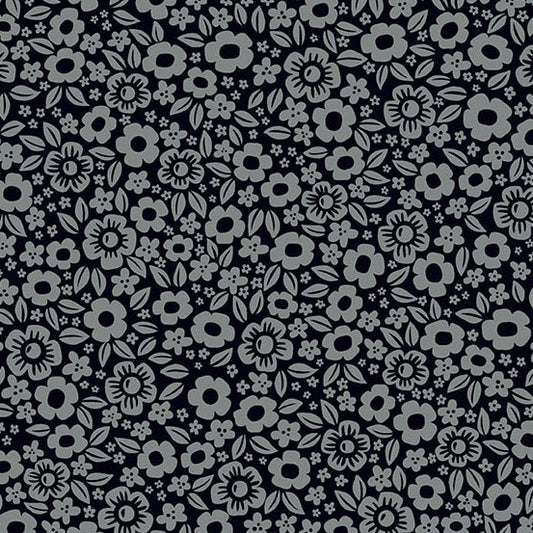 Ghostly Garden - Floral Fright - Black