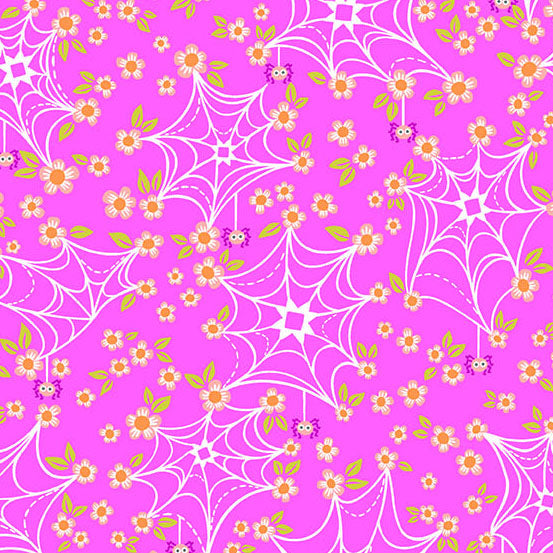 Ghostly Garden - Web Bloom - Pink