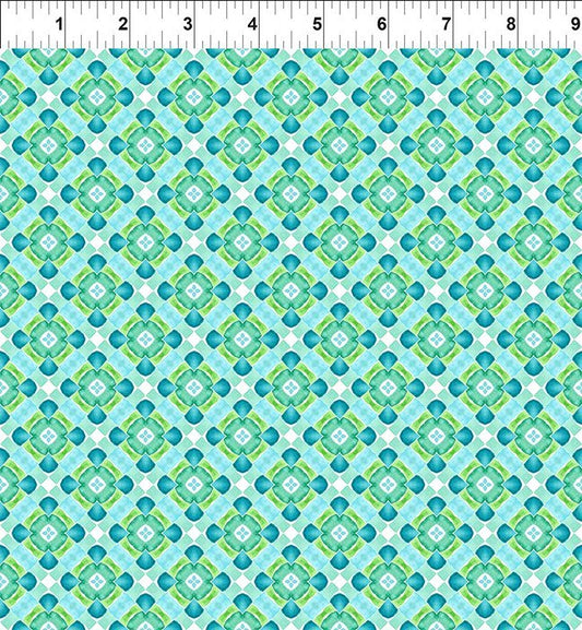 Dragon Friends - Geo - Teal