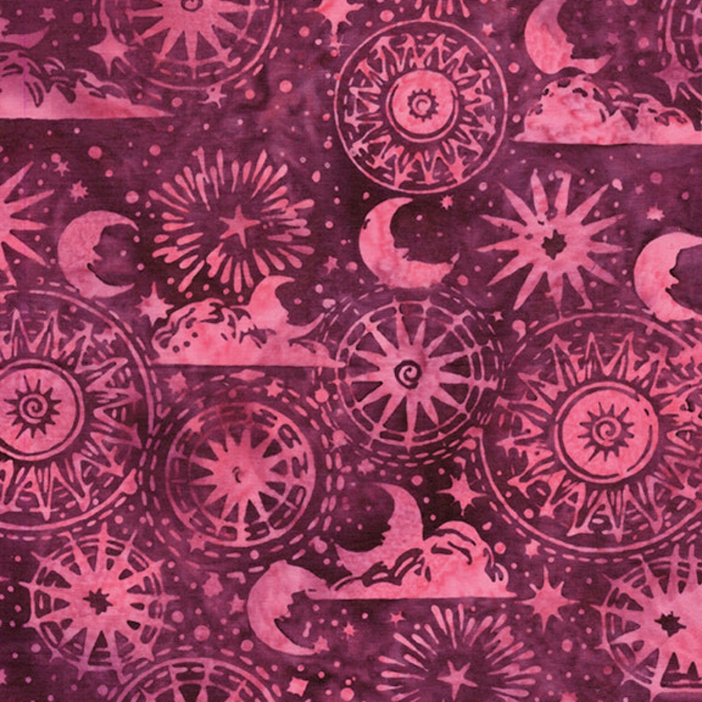Starlit - Cosmic Shapes - Red Cranberry
