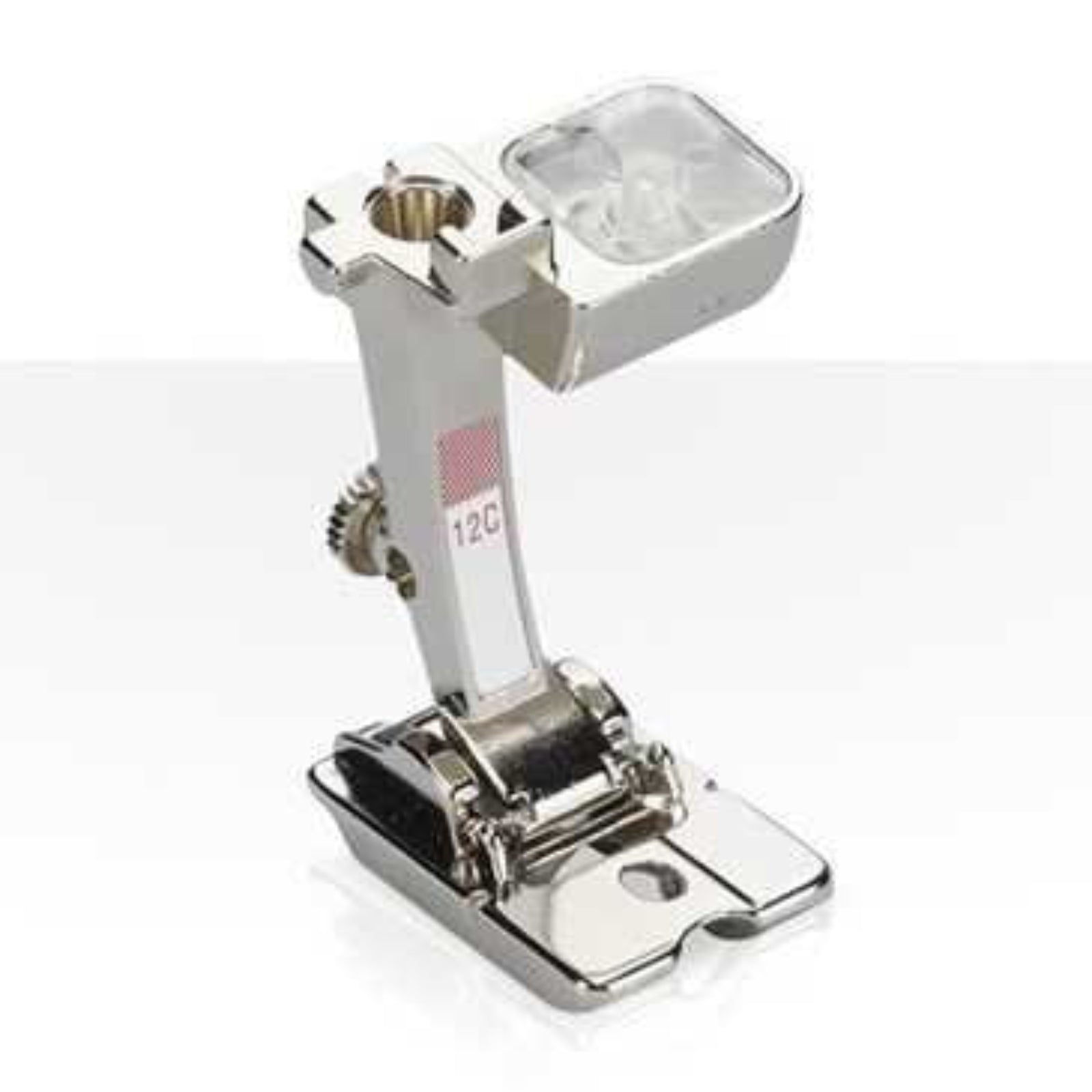 Sewing machine presser foot on a white background