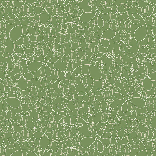 Green background with white star pattern