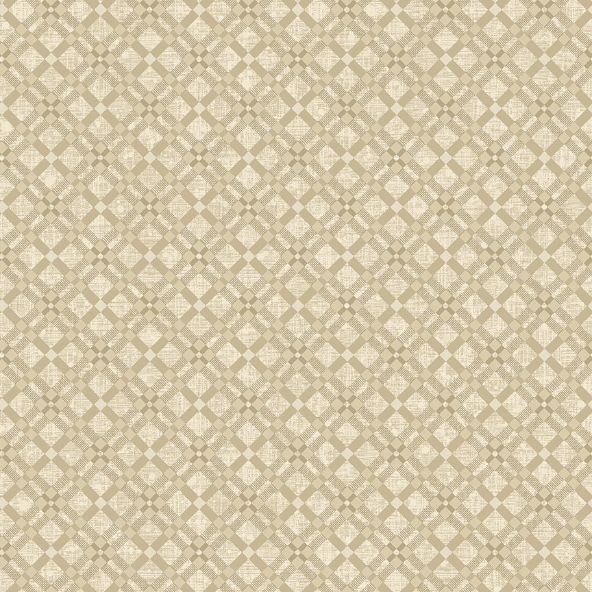 Beige fabric texture with a subtle diamond pattern