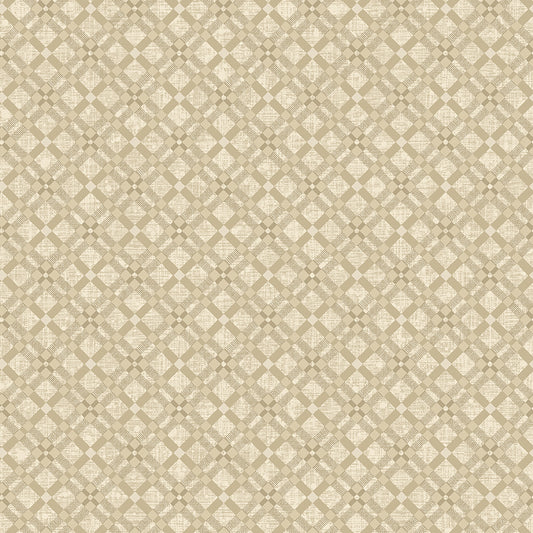 Beige fabric texture with a subtle diamond pattern