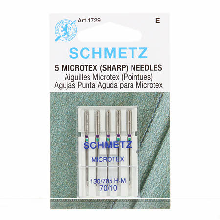 Schmetz Microtex Sharp Needles 70/10 5pk