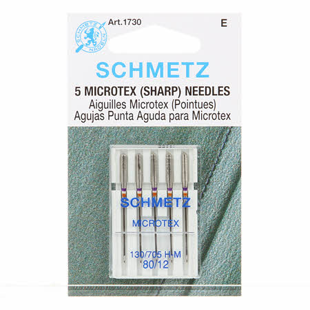 Schmetz Microtex Sharp Needles 80/12 5pk
