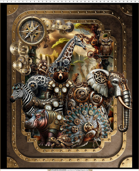 Steampunk Menagerie  - Large Panel