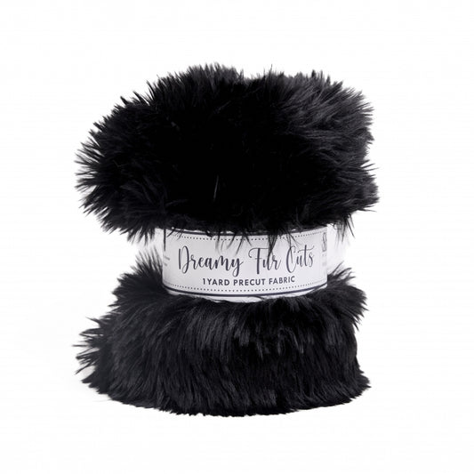 1 Yd Luxe Dreamy Fur - Black