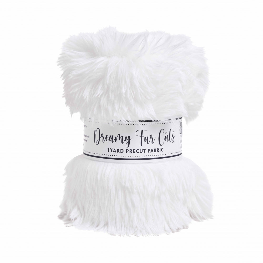 1 Yd Luxe Dreamy Fur - White