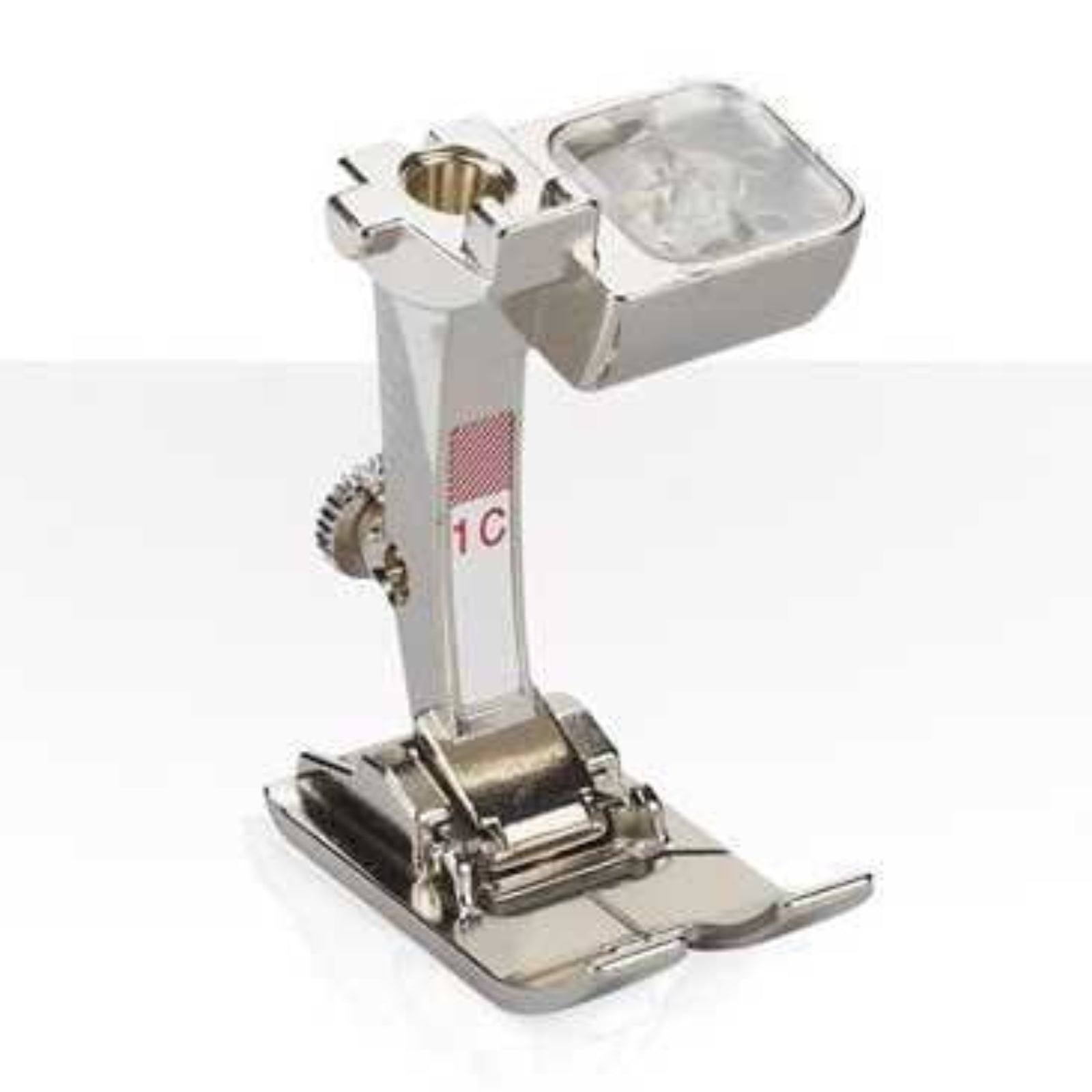 Sewing machine presser foot on a white background