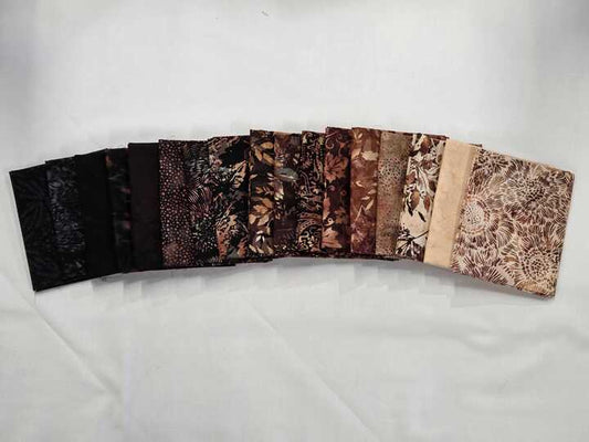 Hoffman Challenge - Coffee Shoppe -Fat Quarter Bundle