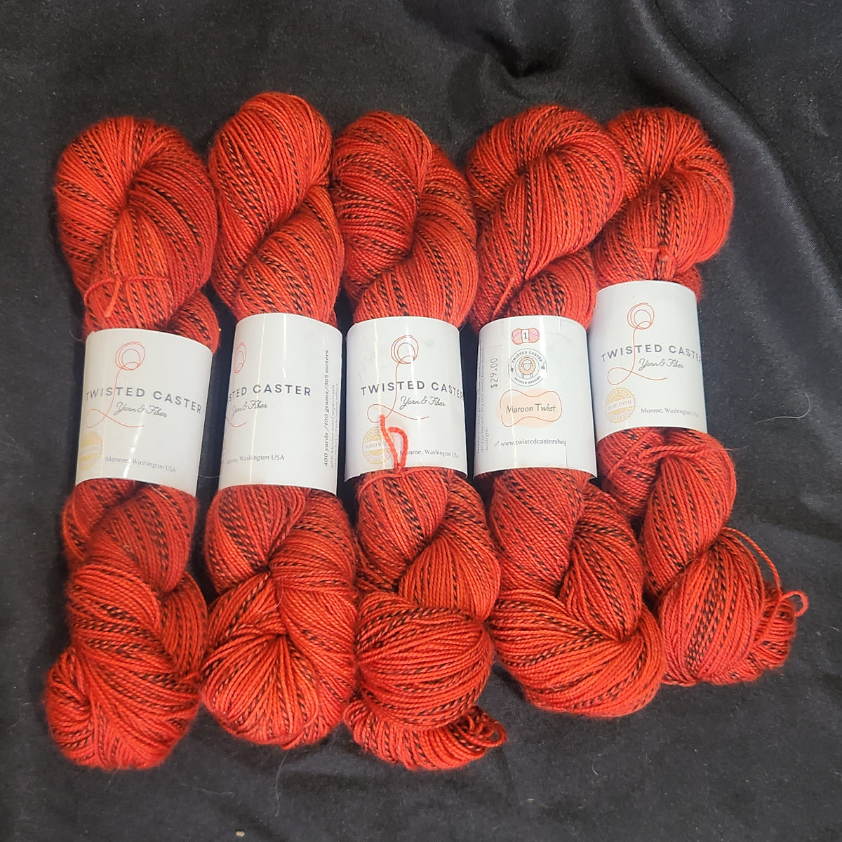 Twisted Caster - Maroon Twist