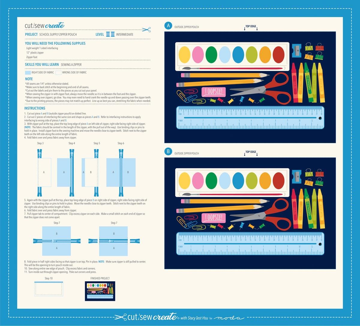 Cut Sew Create - School Supply