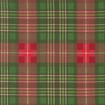 Plaid pattern with green, red, and brown colors