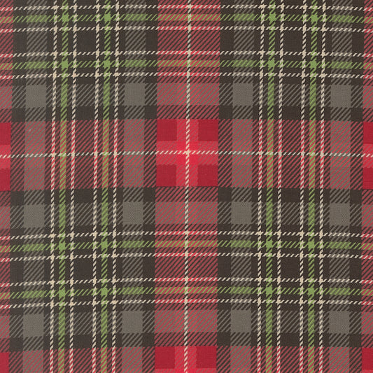 Plaid pattern with red, green, and black colors