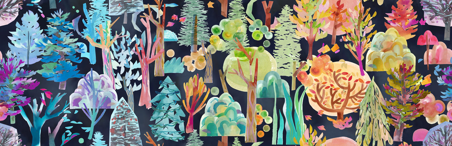 Northern Brights - Forest Seasons - Night Sky