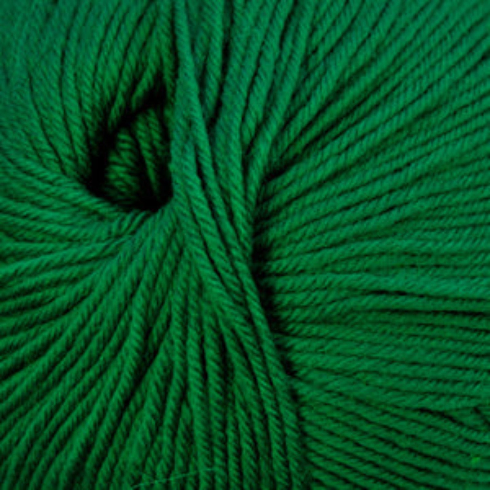 Close-up of a ball of green yarn