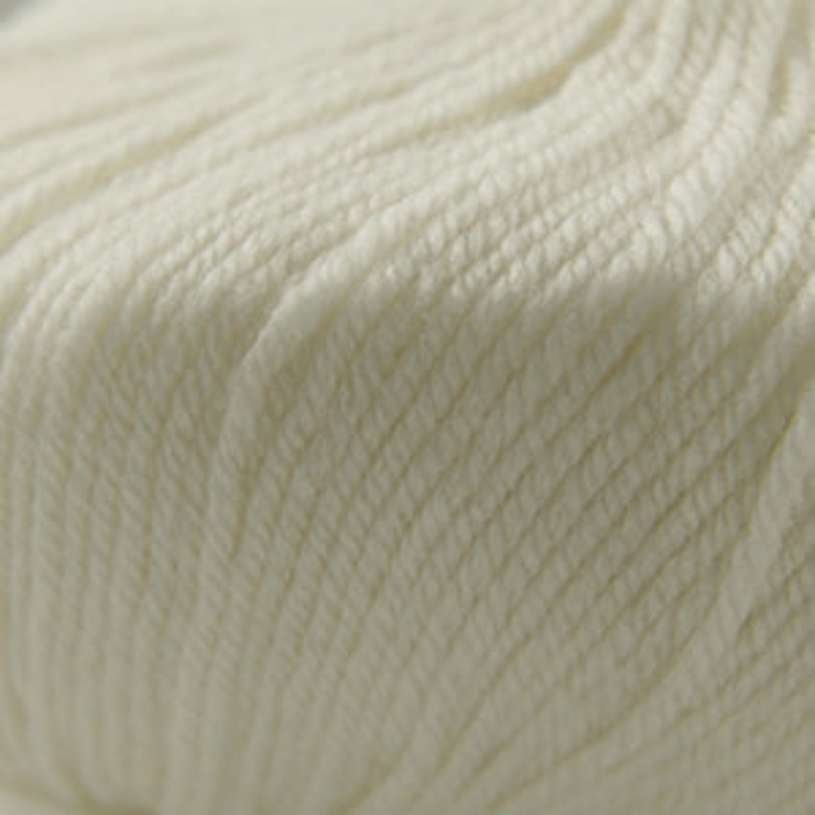 Close-up of a ball of white yarn