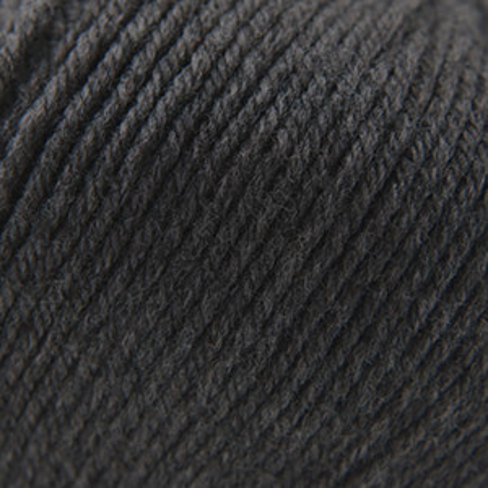 Close-up of dark gray yarn texture