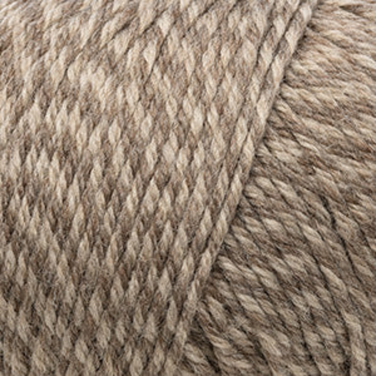 Close-up of brown yarn with visible texture