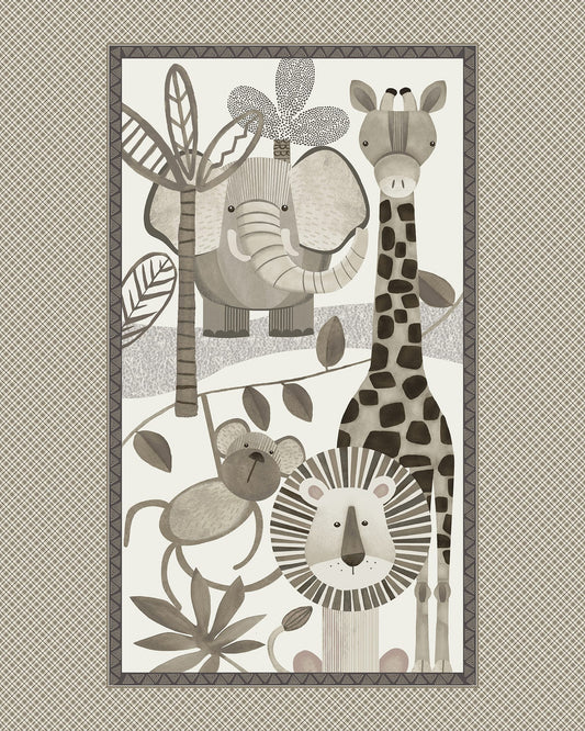 Jungle Romp - 54" Wide Minky - Jungle Panel