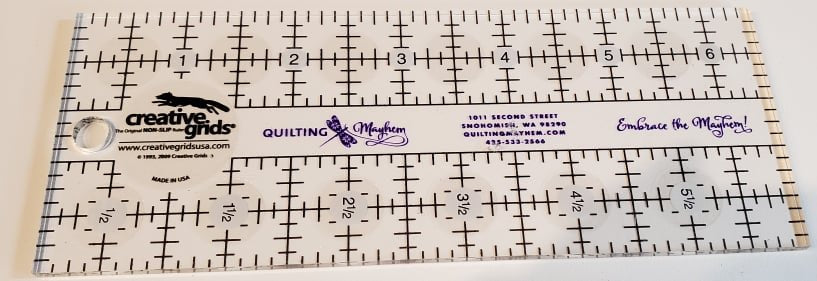 QM Logo Ruler 2.5"x6.5"