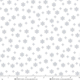 Small Snowflakes - White-on-White