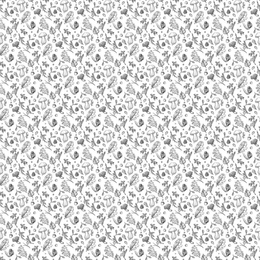 Natures Sketchbook - Forage - White/Black