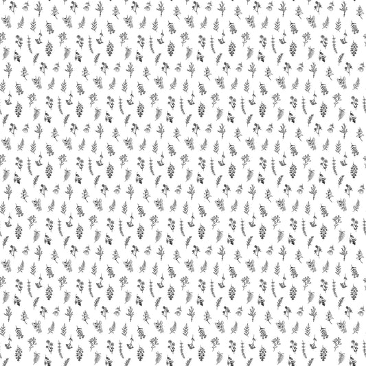 Natures Sketchbook - Mini Floral - White/Black