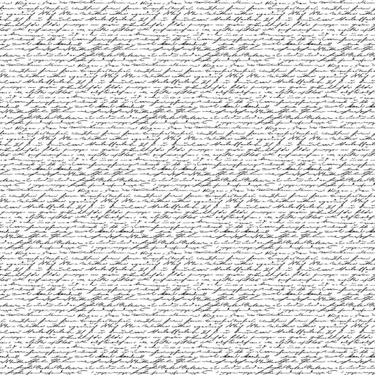 Natures Sketchbook - Script - White/Black
