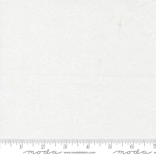 Fruit Sketch Novelty Toile White on White