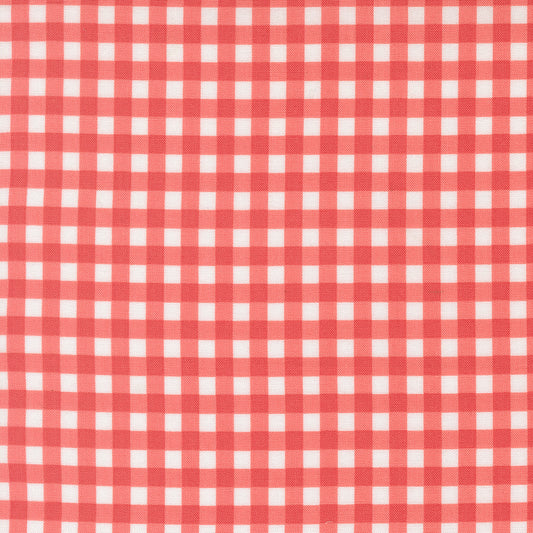 Red and white checkered pattern