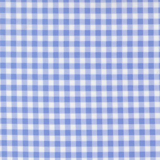 Blue and white checkered pattern
