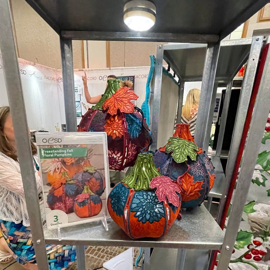 Freestanding Fall Floral Pumpkins CD