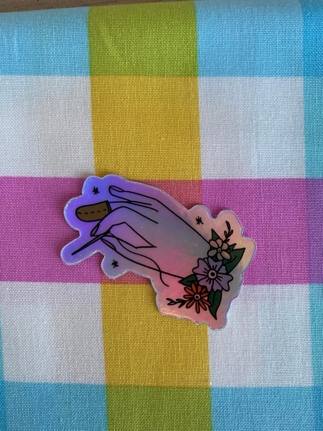 Holographic Hand - Sticker