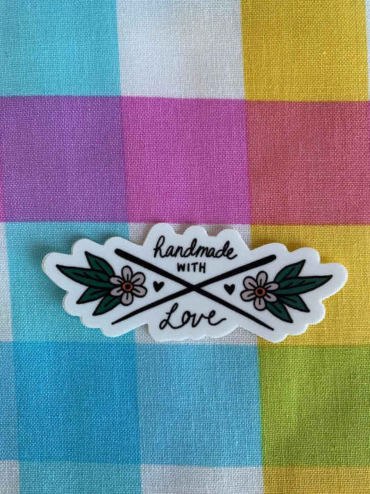 Handmade with Love - Sticker
