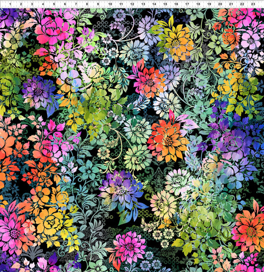 Felicity - Floral - Black