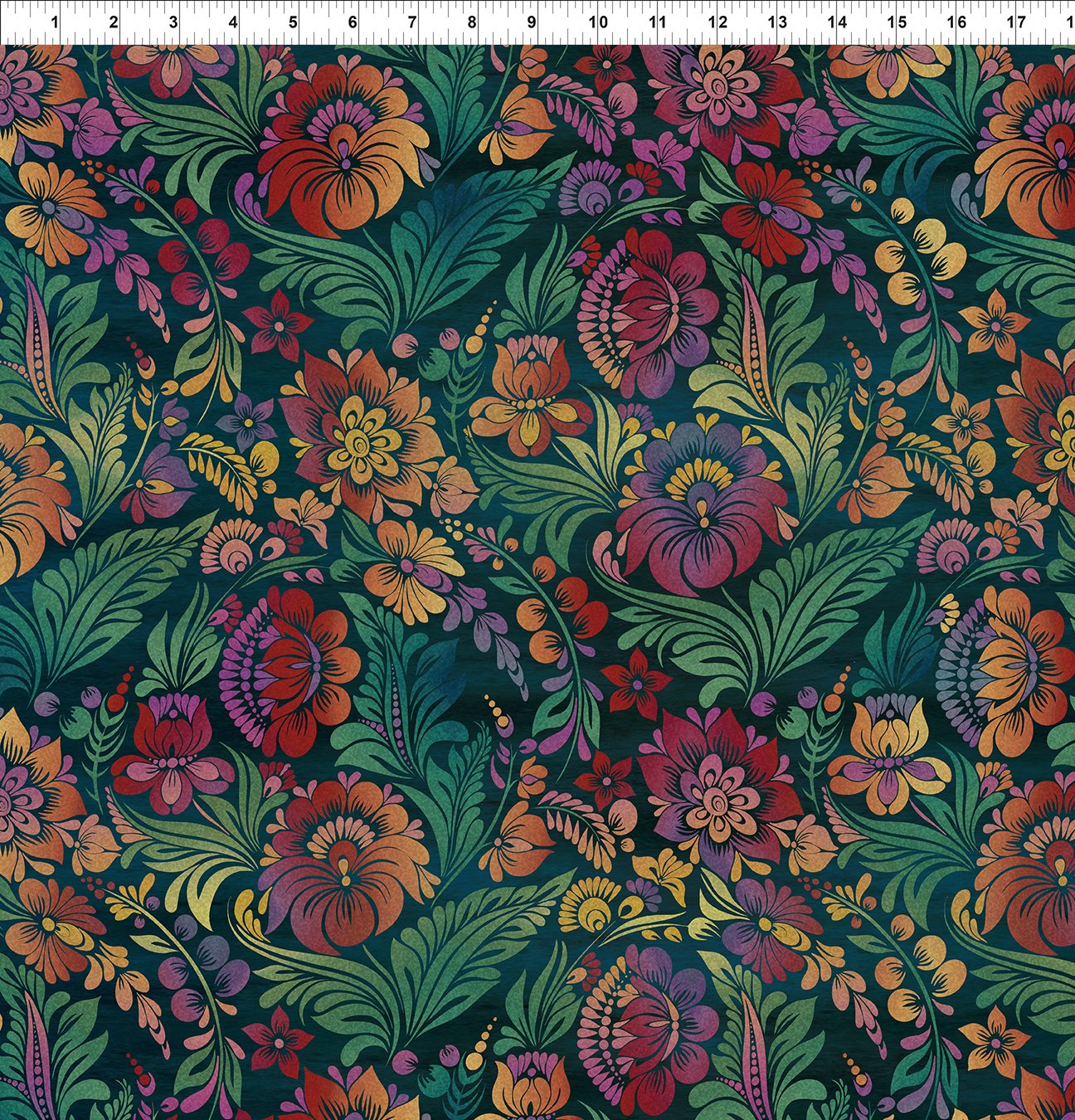 Vivid - Sewposium25 - Floral - Spice