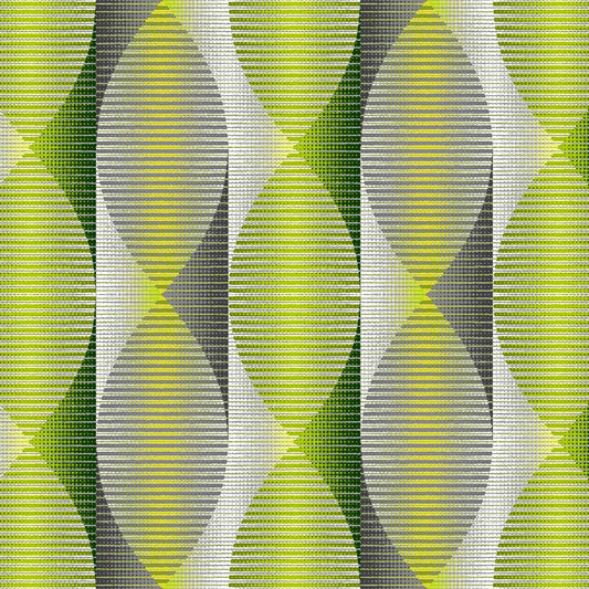 Twisted Ribbons - 108" Wideback - Green